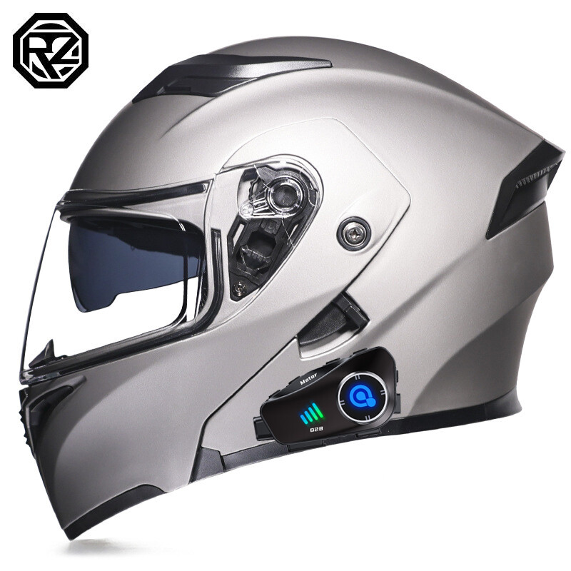 Bluetooth Motorhelm DOT/ECE Goedgekeurd Met Dubbel Vizier Full