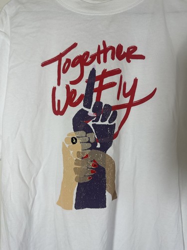 Nike Womens Swoosh Fly Boyfriend T-Shirt Basketball Tee Size Large - Picture 4 of 5