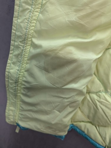 North Face Down Puffer Jacket Girls XL Teen 550 Lime Colour Yellow Lining Nylon - Picture 8 of 14