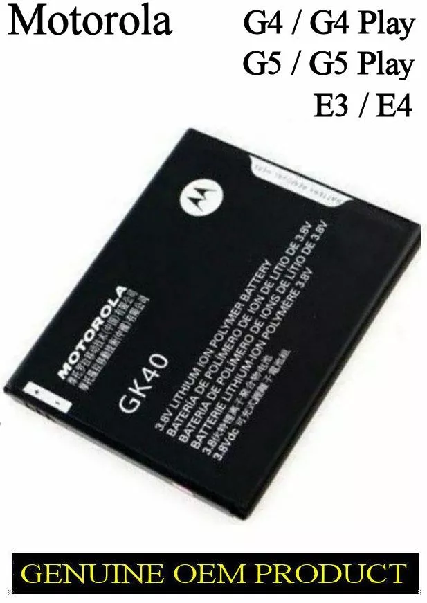 Genuine Motorola GK40 Battery for Motorola Moto G4 Play E3, E4, Moto G5