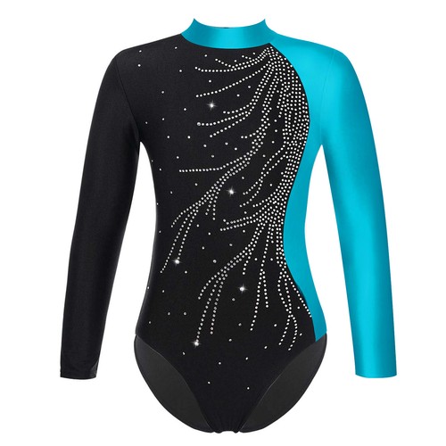 Girls Ballet Dance Outfits Gym Unitard Leotard with Shorts Athletic Dancewear - Picture 17 of 86