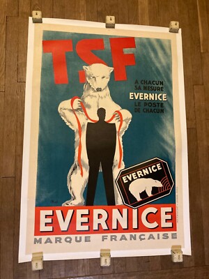 Vintage Poster Plakat Lack Bär Litho TSF Litho GABOR MODOS Art Deco