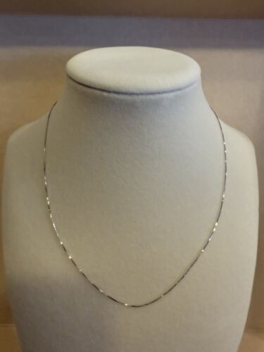 14k White Gold Necklace Chain 16”