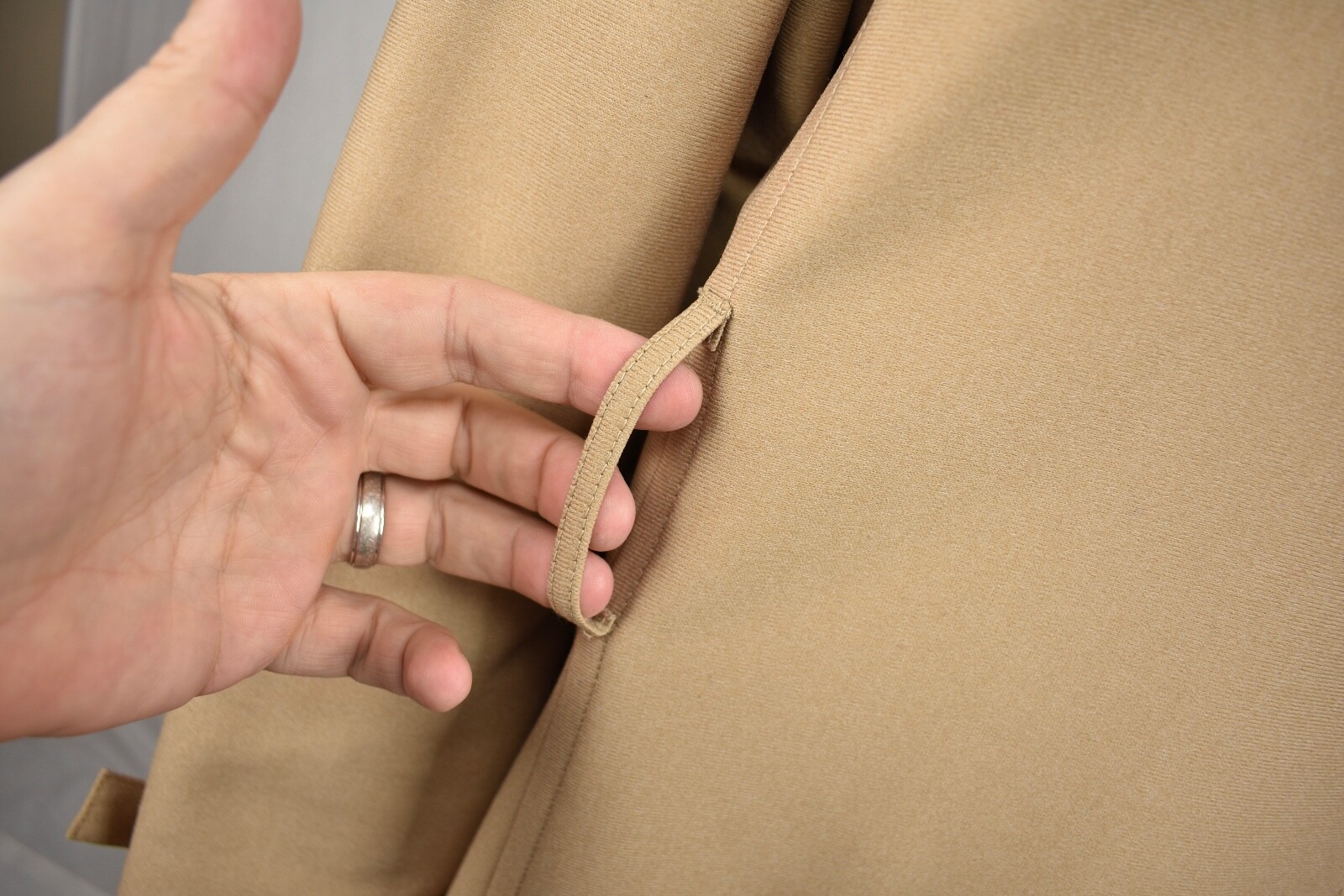 Harbor Master Solid Light Brown 100% Polyester Th… - image 6