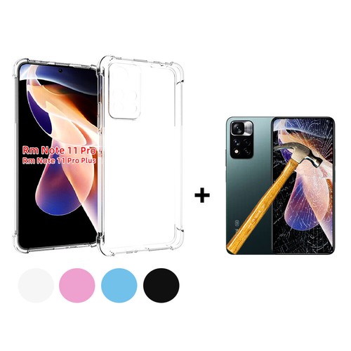 FUNDA XIAOMI REDMI NOTE 11 PRO 5G TPU SILICONA ANTIGOLPES REFORZADA + CRISTAL - Imagen 1 de 5