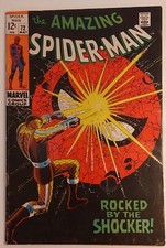 AMAZING SPIDERMAN #72 SHOCKER app JOHN ROMITA cvr/art FN 1969