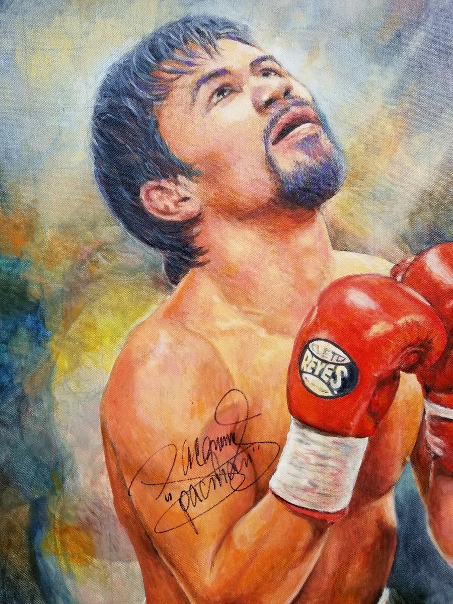 Manny Pacquiao 直書サイン入り
バスケプライベートチームフィギュア Manny 