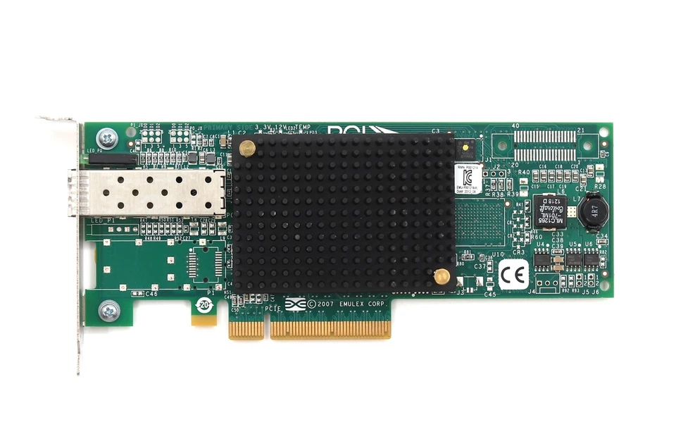 Emulex LPE12000 Single-Port 8GbE SFP PCIe Host Bus Adapter P/N: P002181-04B - Image 2 of 4