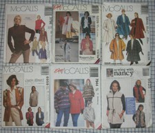 CHOICE McCall's Women's COAT, CAPE, JACKET, TOP Pattern sz: 12-XXL UNCUT 63