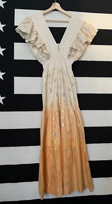 NWT Jen's Pirate Booty Ombre Star Sign Maxi Dress Size S (SAMPLE) RARE