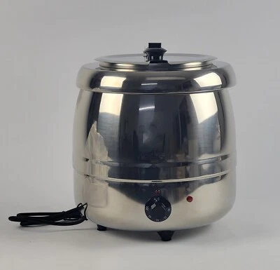 Topf Elektrischer Suppentopf Edelstahl 9 Liter Casselin CMS3B, B-Ware