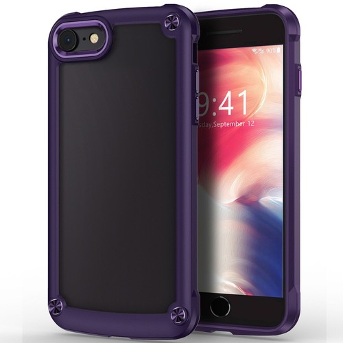 Rubber Case Soft Bumper Cover Tempered Glass For Apple iPhone SE 2022/SE 2020 - Picture 35 of 41