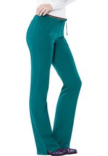 Teal Blue HeartSoul Scrubs Heart Breaker Low Rise Drawstring Pant 20110 TEAH