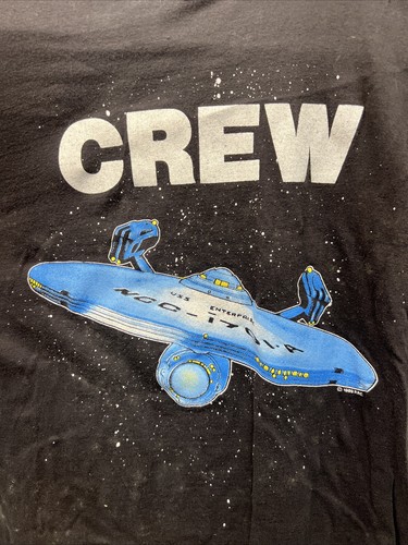 RARE Vintage 80`s STAR TREK V: The Final Frontier CREW T Shirt 1989 Movie SIZE M - Picture 2 of 13