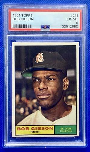 1961 Topps Bob Gibson #211  PSA 6   GC471
