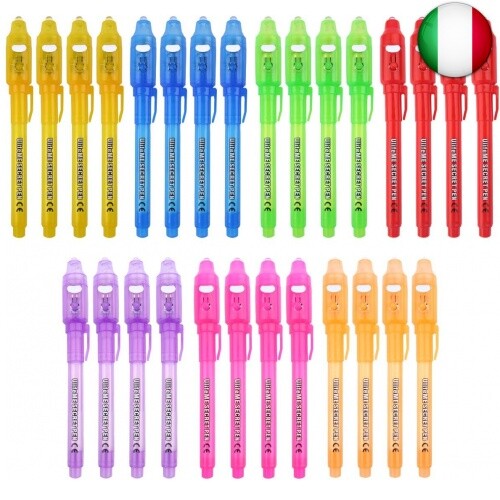 Penna Inchiostro Invisibile, UlifeME 28pcs Penna Magica con Luce UV, UV - Foto 1 di 9
