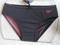 Speedo Swimwear Mens Endurance Black& Red Bum Print 8cm Brief Front Lined Uk34 Speedo Swimwear Mens Endurance Black& Red Bum Print 8cm Brief Front Lined Uk34