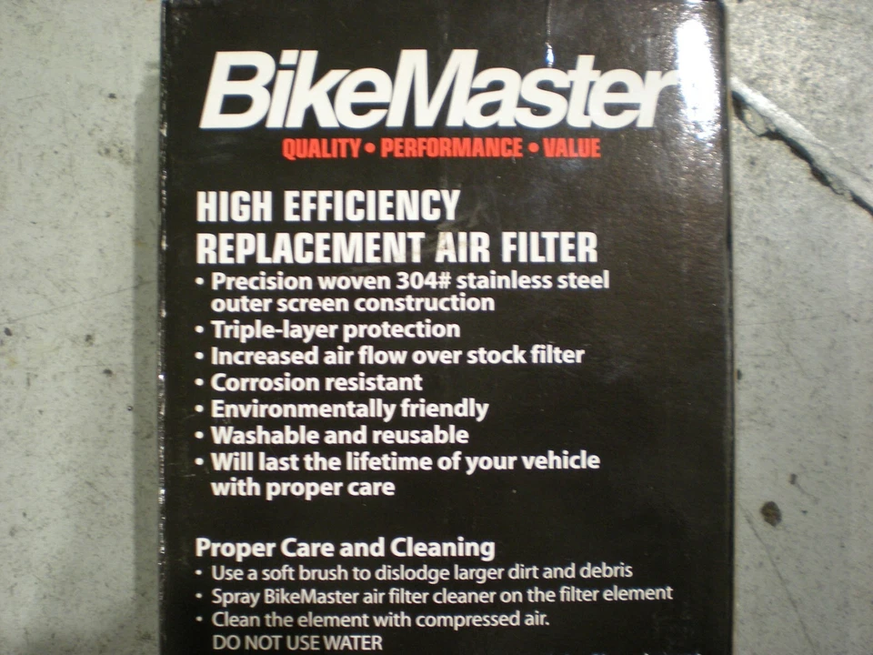 2009-2017 YAMAHA FZ6R BIKE MASTER REUSABLE AIR FILTER 45-7076 - Image 2 of 2