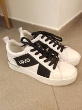 Scarpe Donna LIU JO Sneakers Bianche con Inserti Elastici Neri