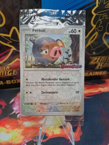 Pokémon TCG Karte Ferkuli Karmesin & Purpur 154/198 Promo Reverse Holo Sealed