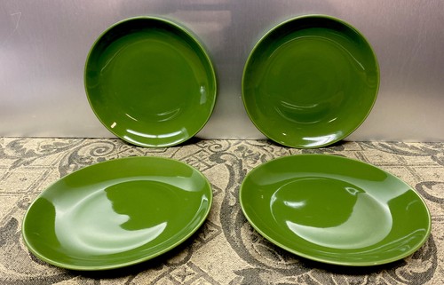 Crate & Barrel Green Thailand Set/4 Salad Plates 8.5” Ceramic Stoneware Mint !!! - 第 1/4 張圖片
