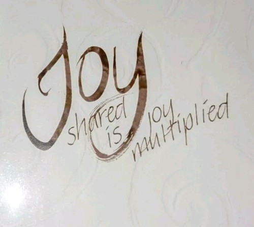 Framed Picture Mixed Media Waterfield Young Imagine Design Joy Shared Coffee Art - Bild 4 von 4