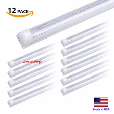 8FT LED shop light fixture Integrated Tube Light T8 96'' warehouse lights 12pack