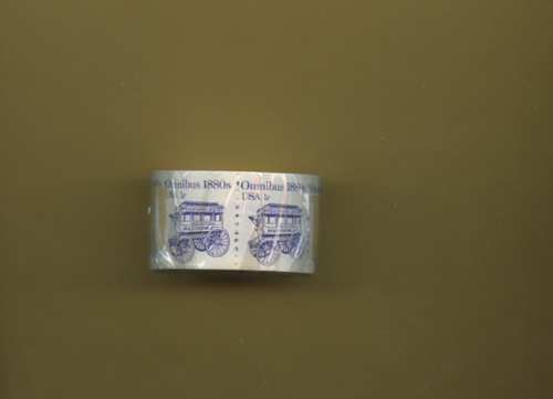 RARE 1983 1 CENT STAMPS 500 STAMP COIL ROLL ORIGINAL WRAPPING OMNIBUS - 第 2/2 張圖片