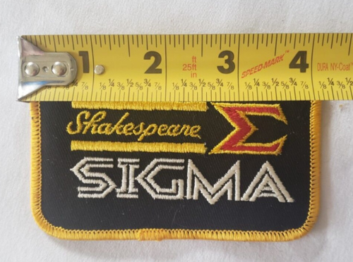 Shakespeare Sigma Embroidered Rods Reels Fishing Patch New Old - Picture 3 of 3