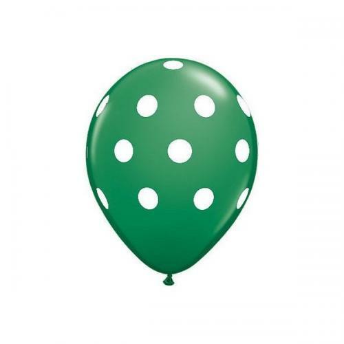 PALLONCINI POIS 5" 100 PEZZI COLORE VERDE A50ST/11 - Foto 1 di 1