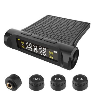 Car Tire Pressure Monitoring System Low/High Air Pressure Alarm External Sensors