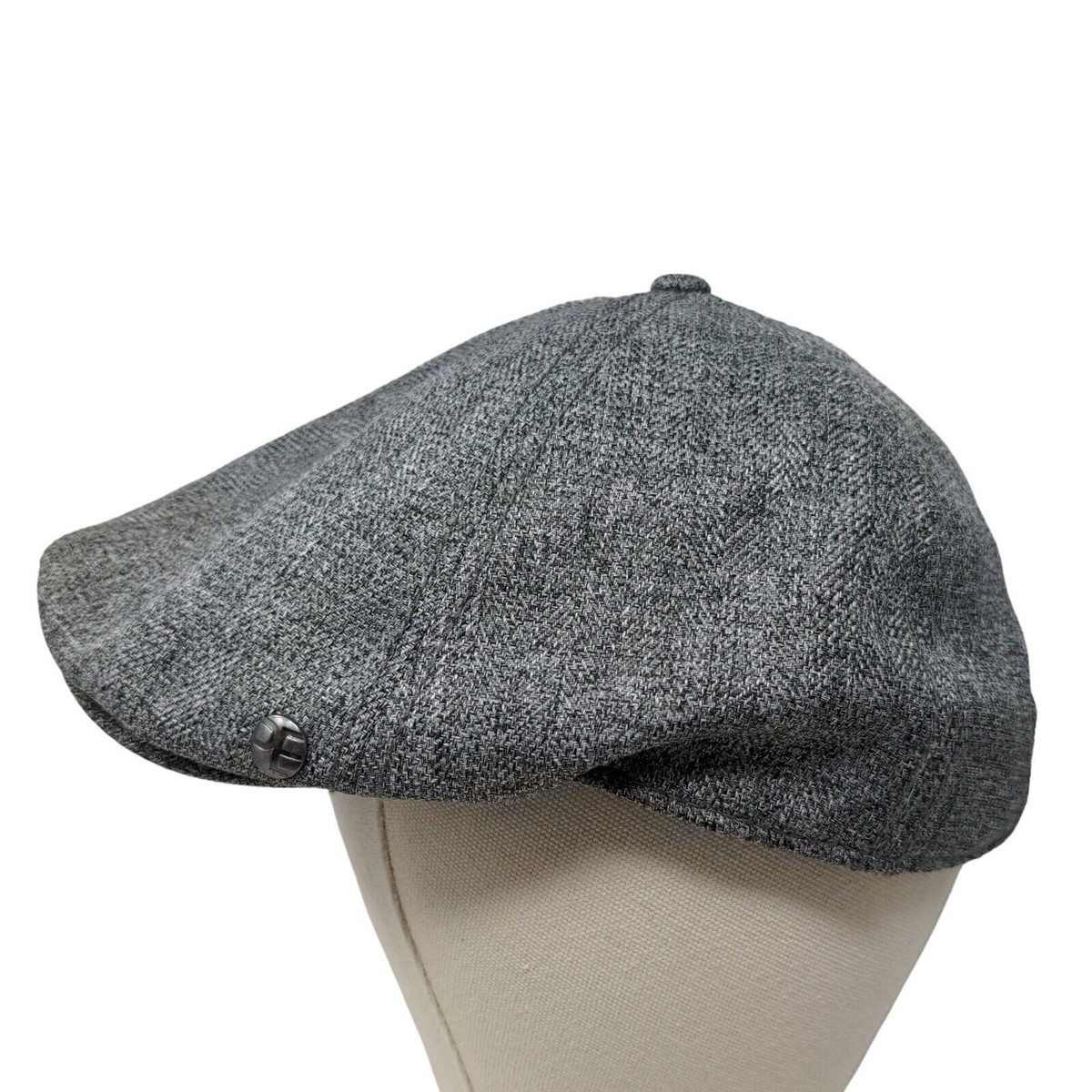 PE Men's Newsboy Pressboy Cap Hat Gray Size OSFA 3D Logo 100