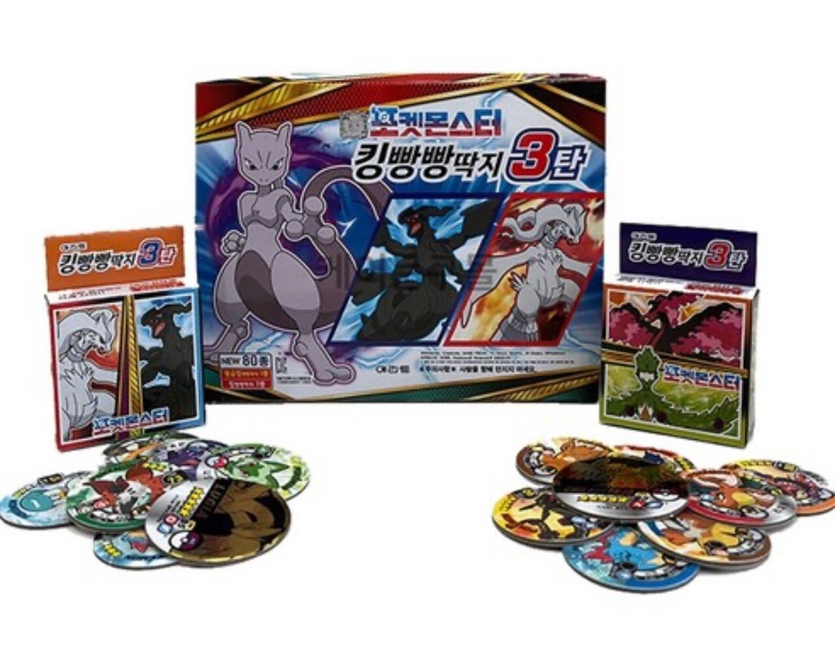 Pokémon Korean Ddakji Battle Chips Booster Box 18 Packs - Rayquaza