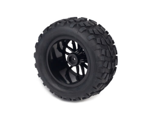 Set di 4 ruote per Traxxas Rustler 4x4 VXL cerchio oscurato con pneumatici 1/10 12 mm - Foto 4 di 4