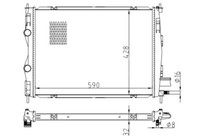 Hart KüHler WasserküHler MotorküHler FüR Nissan Qashqai +2 I J10 JJ10 1.5 Dci
