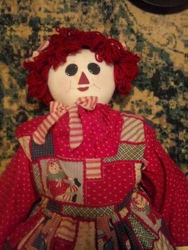 Vintage Antique Raggedy Ann Doll 38" Huge! RARE Annabelle, Please Look! - Picture 2 of 7