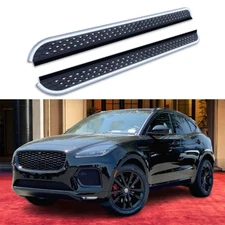 2PCS Running Boards Side Steps Fit Jaguar E-Pace 2017-2025 Fixed Pedals Nerf Bar