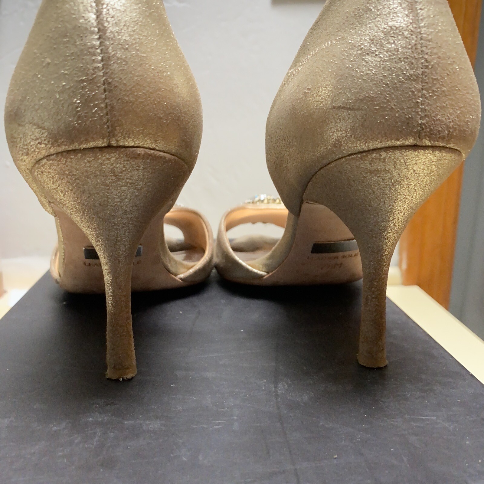 Badgley Mischka Gold Lacie D'Orsay Heels size