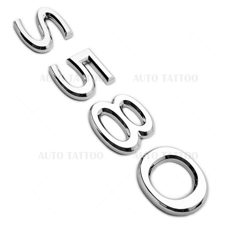 Mercedes-Maybach S 580 AMG letra emblema maletero logotipo placa de identificación insignia cromada Foto 3 de 4