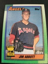 1990 Topps Jim Abbott All Star Rookie