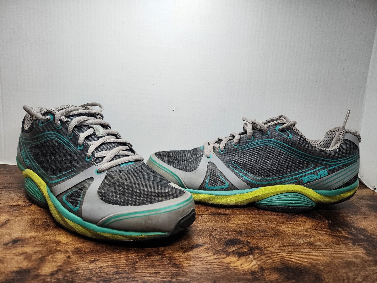 Teva Women's Tevasphere Green Blue Gray Trail Running Shoes US 1002261