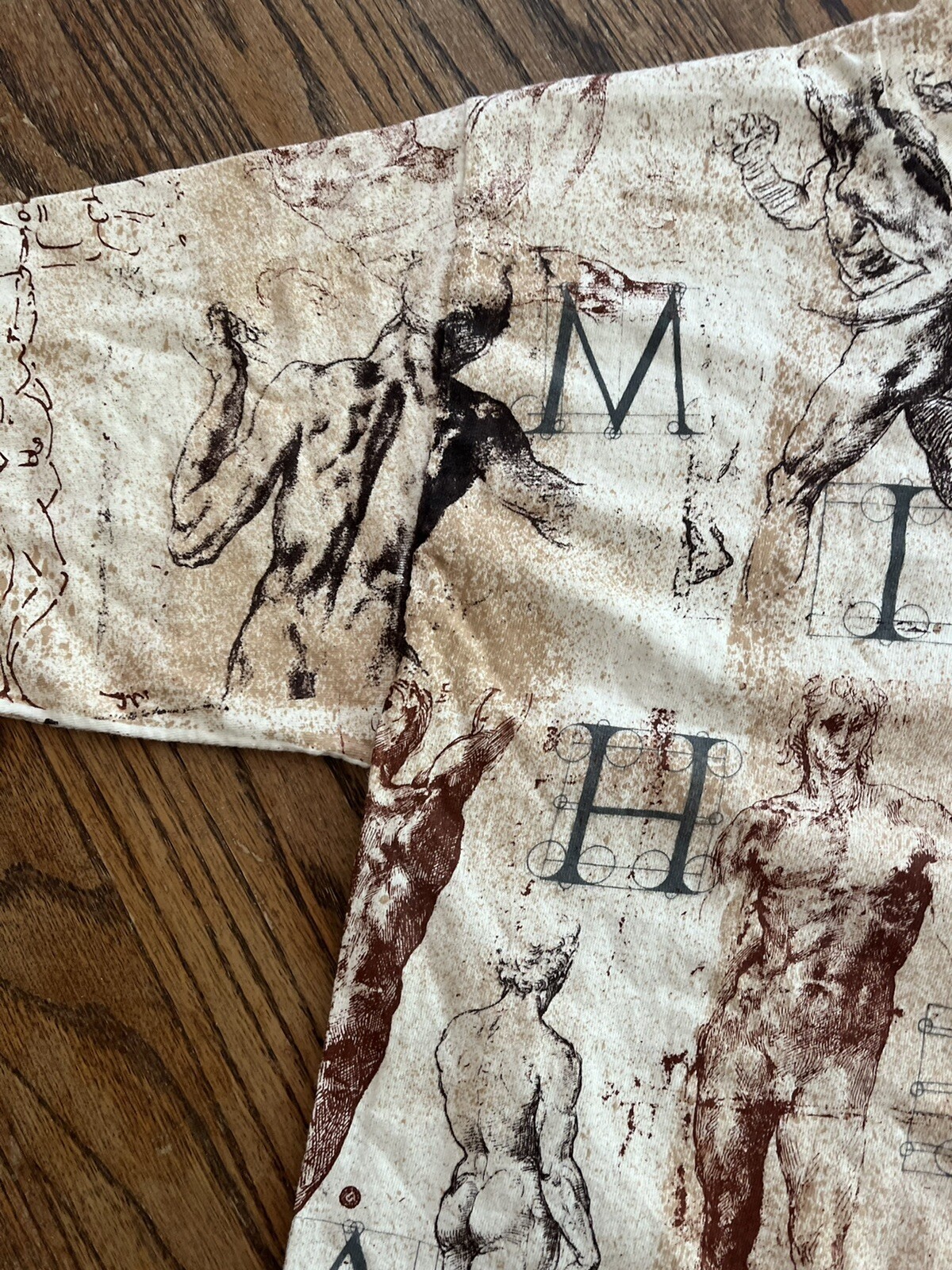 Vintage Michelangelo Statues Shirt Adult Large 90s Si… Gem