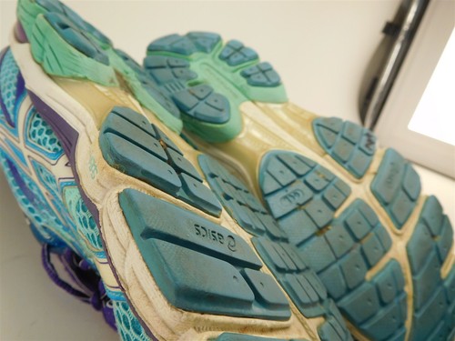 Asics Womens Gel-Flux 2 Running Shoes Blue Pink T568Q Low Top Mesh Size 8.5 - Picture 7 of 10