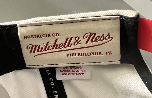 SELTEN! Vintage Mitchell & Ness Chicago Bulls schwarz & weiß Druckknopflasche Mütze NEU! Neu mit Etikett! - Bild 7 von 7
