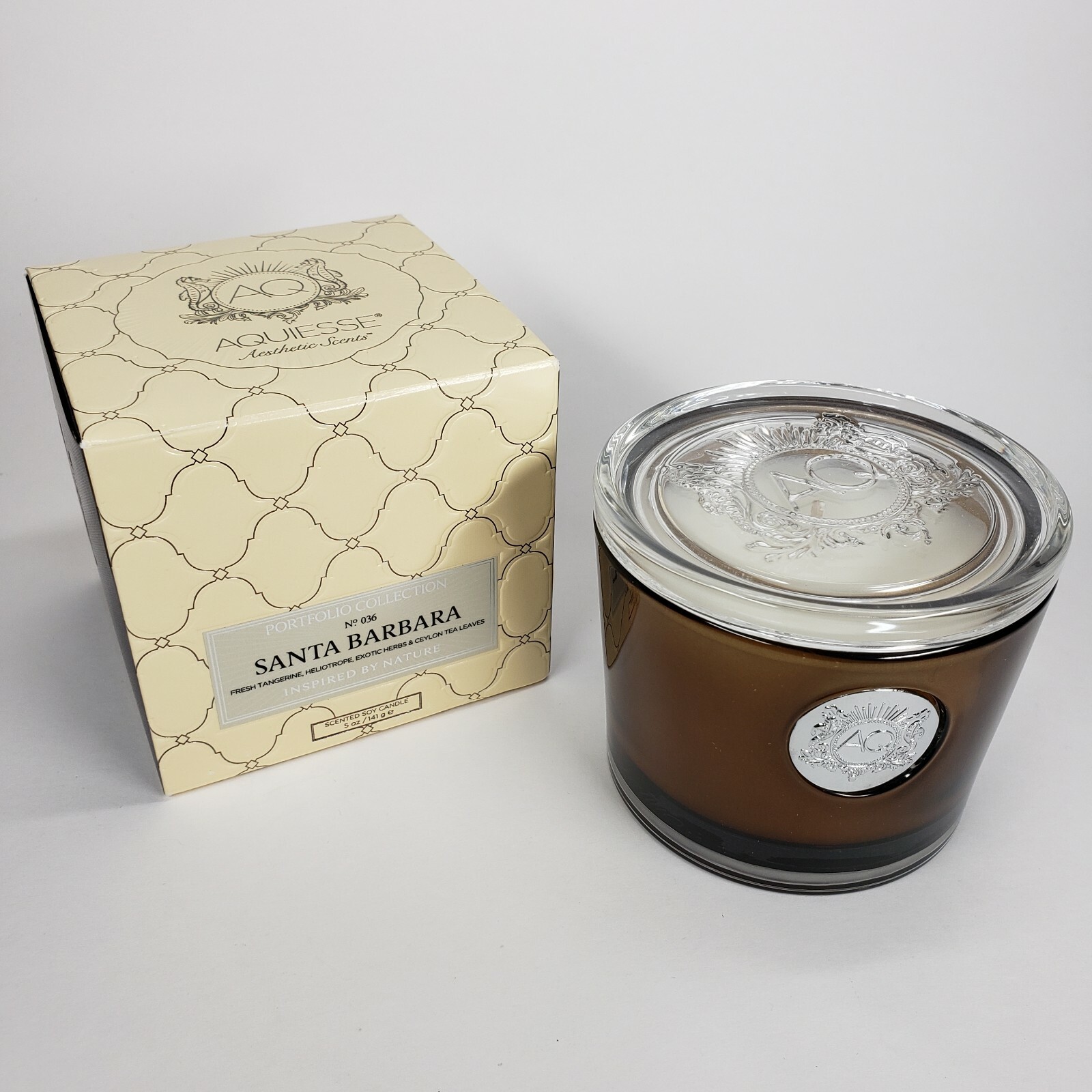 Aquiesse Candle 5 oz SANTA BARBARA Portfolio Collection45 hour burn