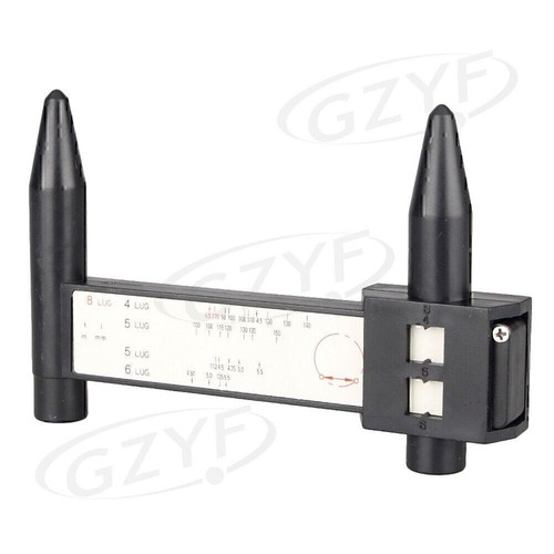 PCD 4 5 6 8 Holes Lug Wheel Rim Bolt Pattern Sliding Measures Gauge Ruler Tool