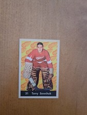 1961 Parkhurst Hockey -Terry Sawchuk  #31 Detroit Red Wings - Nice! See Pics.