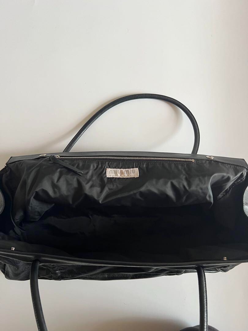 MIU MIU FW1999 2way Leather Handbag Shoulder Bag Black | eBay MIU MIU FW1999 2way Leather Handbag Shoulder Bag Black | eBay