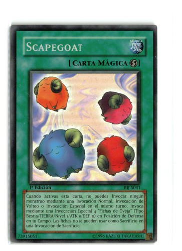 BOUC ÉMISSAIRE BIJ-S041 1er Yugioh TCG HP espagnol