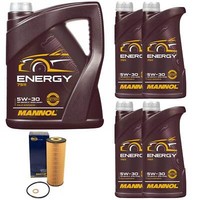 MotoröL Set Mannol 5W-30 API SN/CH-4 9 Liter + ÖLfilter FüR Mercedes Sprinter VW